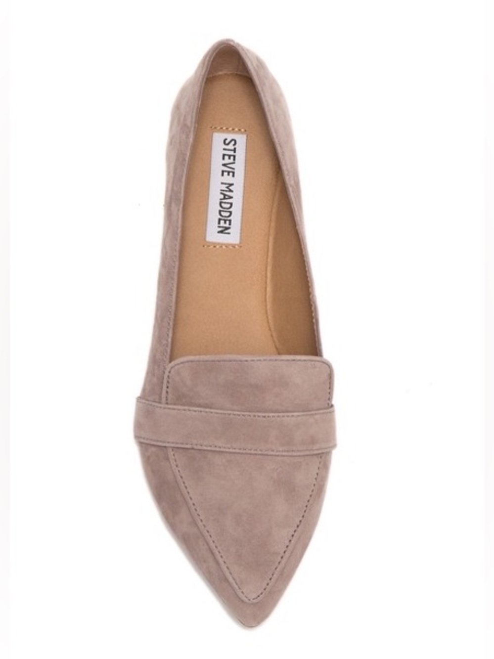 Steve Madden Jainna Suede Penny Loafers in Taupe